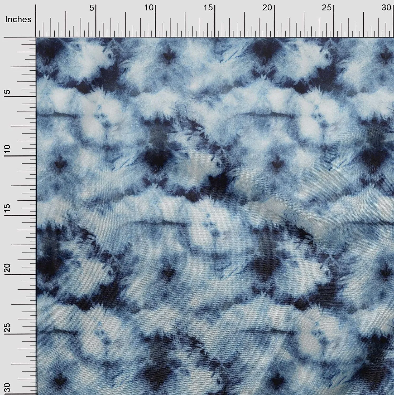 oneOone Silk Tabby Dark Blue Fabric Tie Dye Fabric for Sewing Printed Craft Fabric by The Yard 42 Inch Wide-TXU
