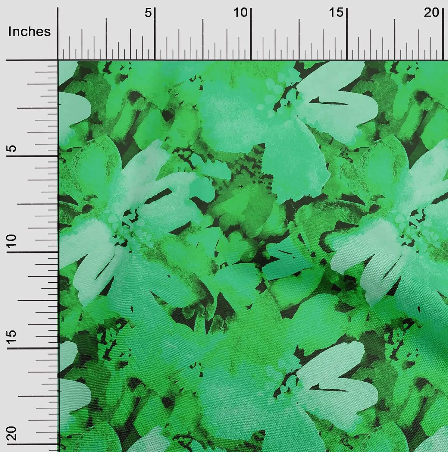 oneOone Silk Tabby Green Fabric Florals Sewing Craft Projects Fabric Prints by Yard 42 Inch Wide-TXU