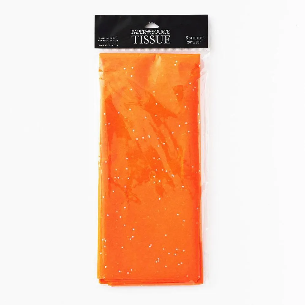 Orange Gemstone Tissue Paper