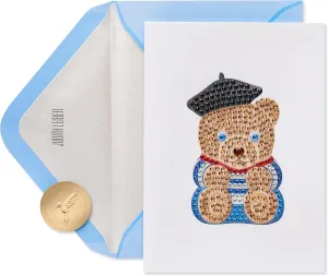 Papyrus Judith Leiber Blank Card for Her (Gemmed French Bear)