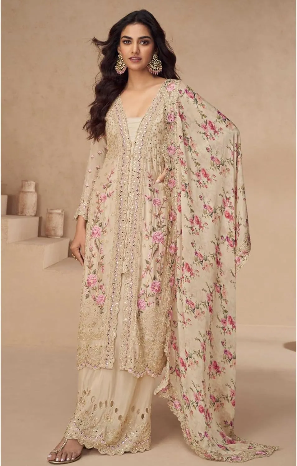 Party Wear Designer Indian Pakistani Ready to Wear Beautiful Salwar Kameez Plazo Suits