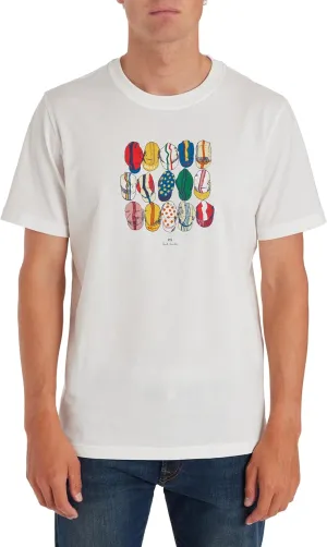 Paul Smith Ps Men's 'Cycling Caps' Cotton T-Shirt