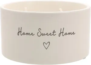 Pavilion Gift Company - Home Sweet Home - 10 oz Soy Wax Ceramic Vessel Candle Housewarming Apartment-Warming Gift Present Neutral Home Decor