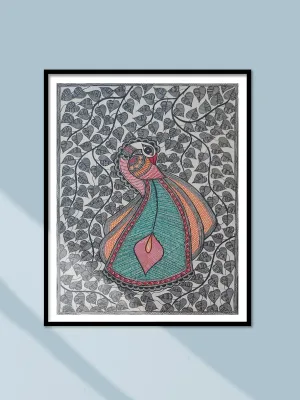 Peacock in Madhubani by Priti Karn