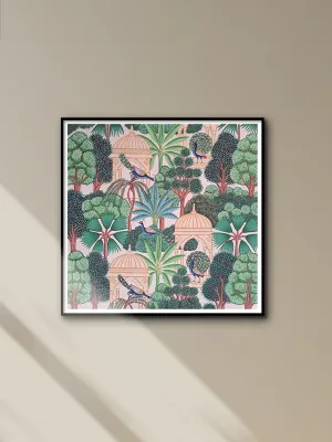 Peacocks in Pichwai by Shehzaad Ali Sherani