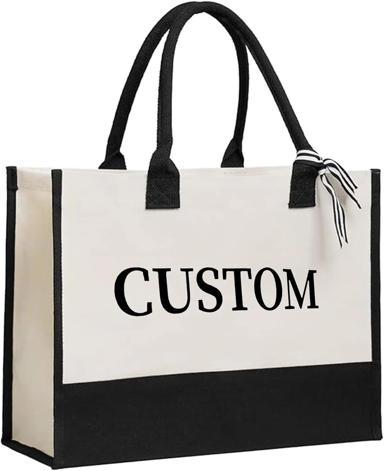 Personalized Custom Canvas Tote Bag – Eco-Friendly, Embroidered, Durable, Ideal for Work, Travel, Gift for Women