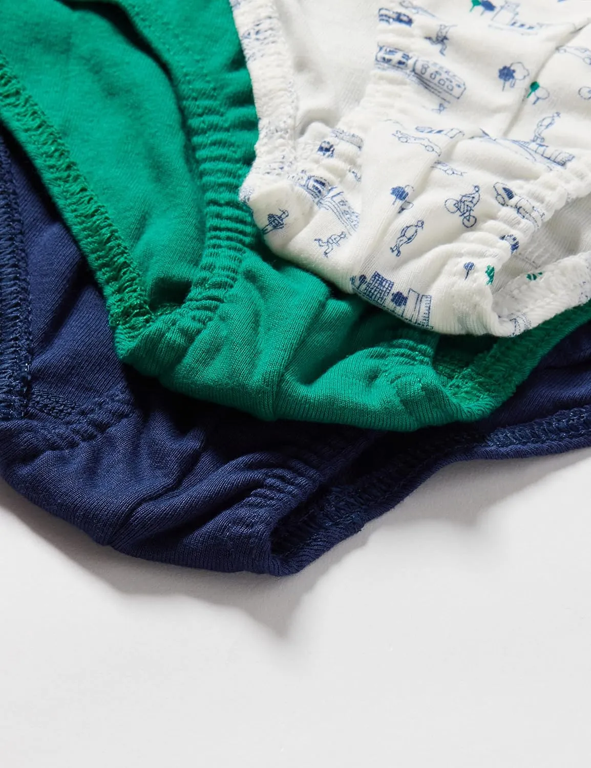 Petit Bateau Boys' Transport Print Cotton Briefs - 3-Pack STYLE A028L SIZES 2-12 YRARS