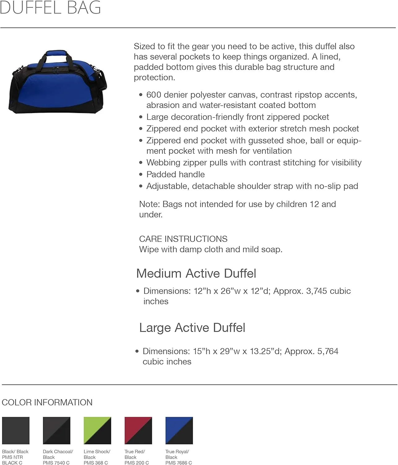 Phi Gamma Delta Active Duffel - FIJI Travel Bag
