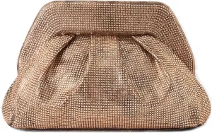 PHILOMENA Shiny Clutch Purse for Women Bling Sparkly Evening Bag Purse Weddings Handbag