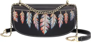 PIJUSHI Designer Genuine Leather Crossbody Bags for Women Mini Handmade Cross Body Purses and Handbags