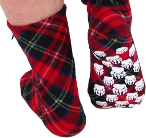 Polar Feet Nonslip Fleece Socks for Men and Women with Grippers, Unisex