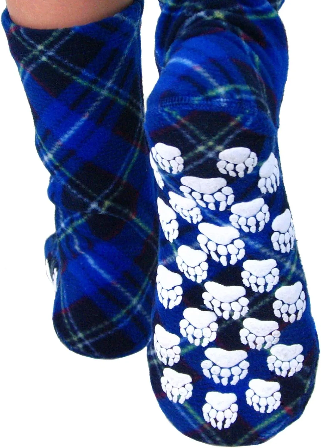 Polar Feet Nonslip Fleece Socks for Men and Women with Grippers, Unisex