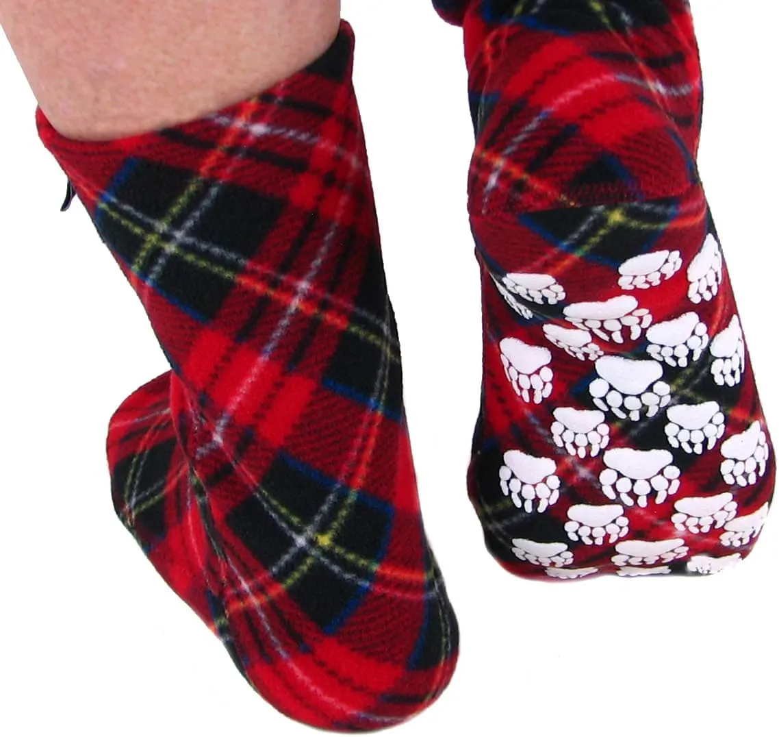 Polar Feet Nonslip Fleece Socks for Men and Women with Grippers, Unisex
