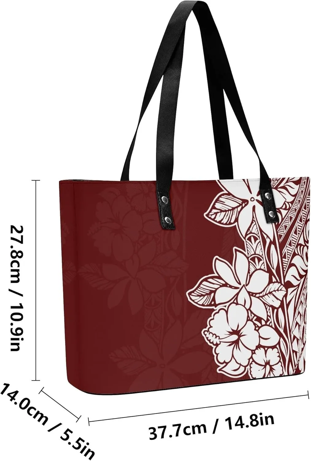 Polynesian Large Capacity Temperament Handbag Samoa Women'S Bag Set 2 Women'S Shoulder Bag Women'S Purse