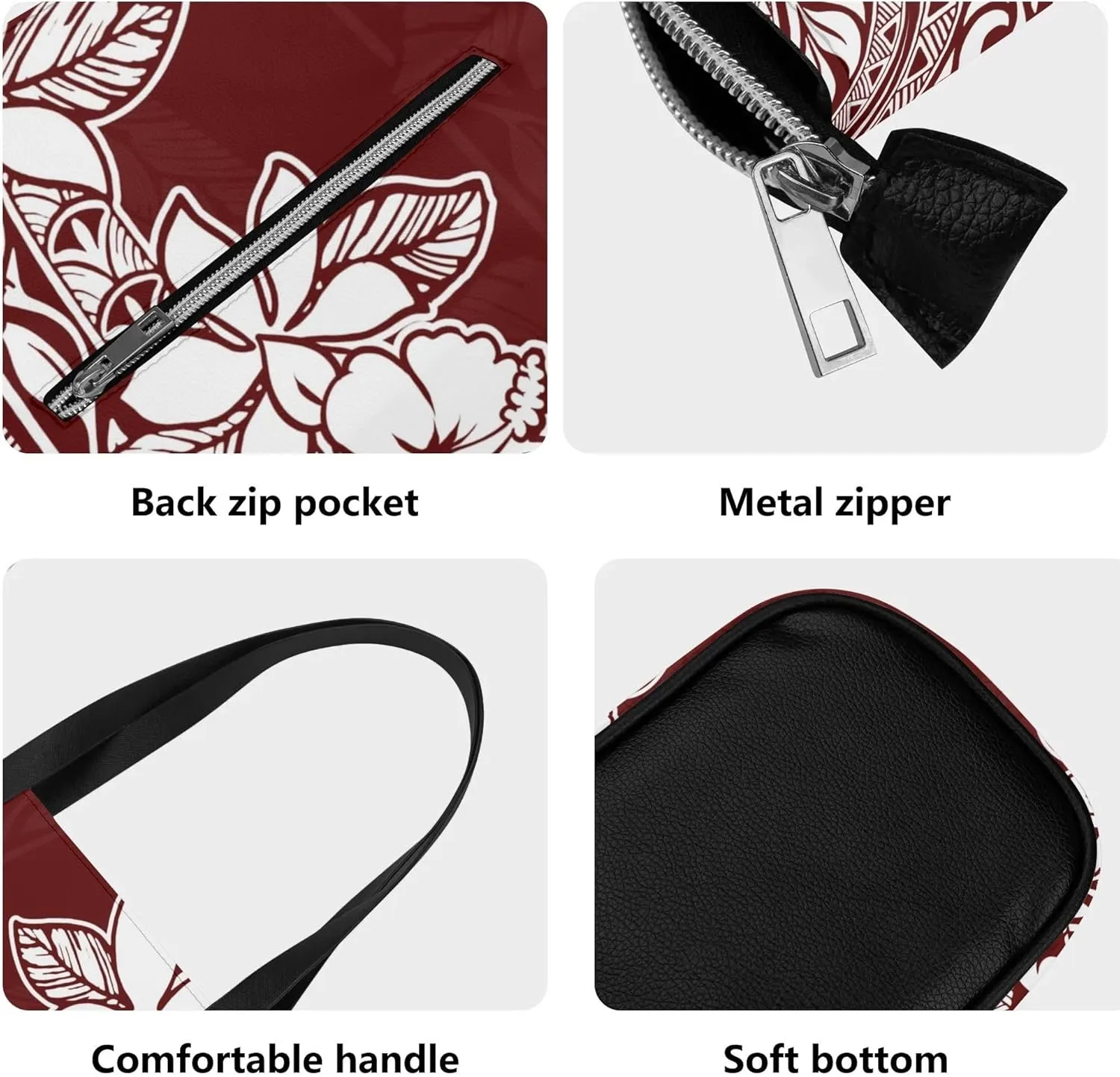 Polynesian Large Capacity Temperament Handbag Samoa Women'S Bag Set 2 Women'S Shoulder Bag Women'S Purse