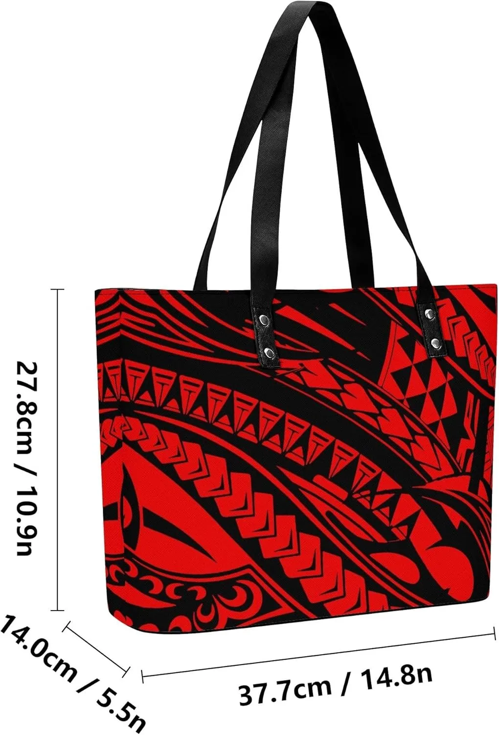 Polynesian Women'S Leather Handbag And Purse Samoan Tribal Print Vintage Art Ethos Shoulder Bag Large Capacity Handbag