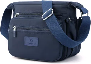 PORRASSO Women Crossbody Bag Casual Shoulder Bag Multi-pocket Messenger Bag