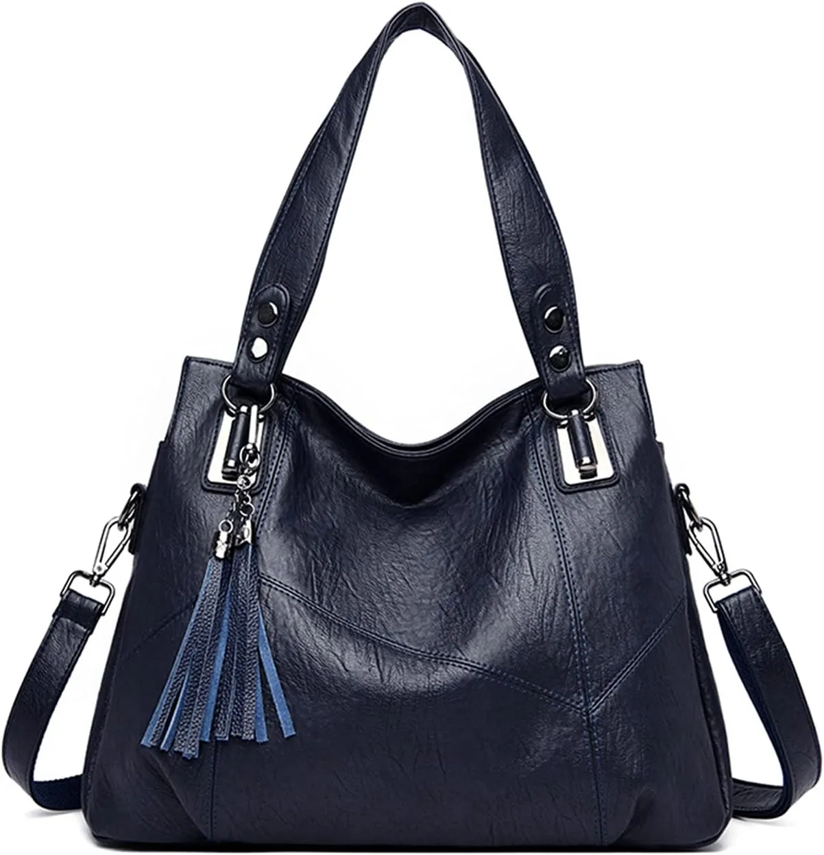 PORRASSO Women Handbags Fashion Hobo Shoulder Bag Ladies Crossbody Bag Large Tote Purse