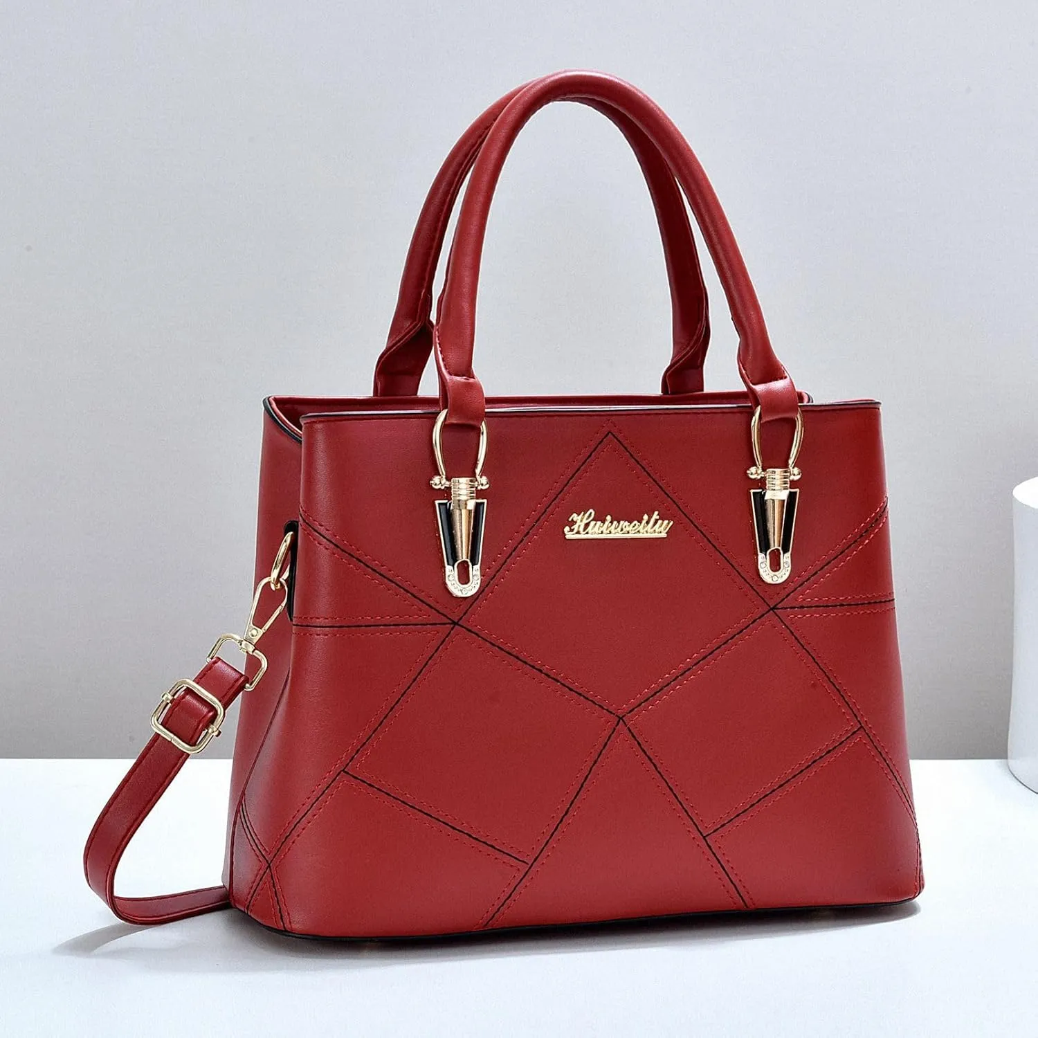 PORT&LOTUS Womens Top-handle Leather Handbags Totes Purses for Women Satchel Shoulder Bag for Ladies