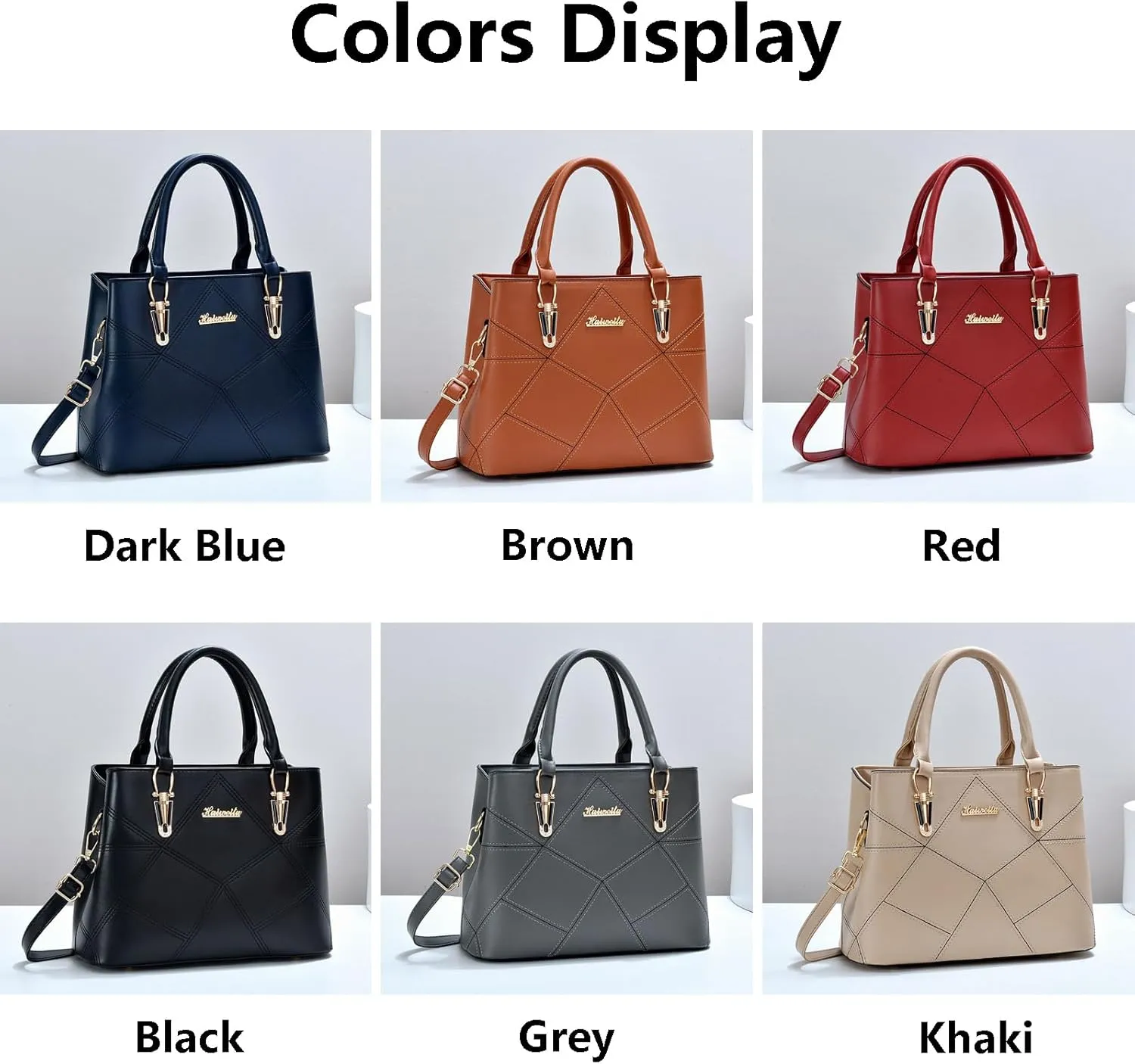 PORT&LOTUS Womens Top-handle Leather Handbags Totes Purses for Women Satchel Shoulder Bag for Ladies
