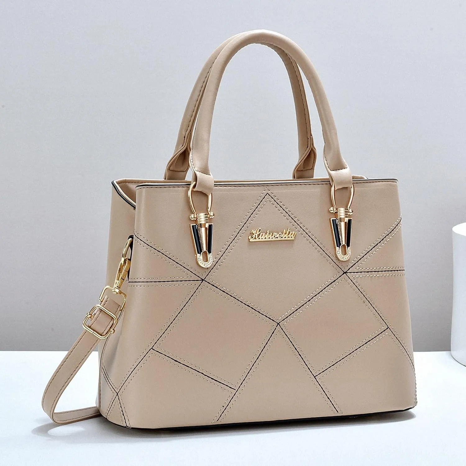 PORT&LOTUS Womens Top-handle Leather Handbags Totes Purses for Women Satchel Shoulder Bag for Ladies