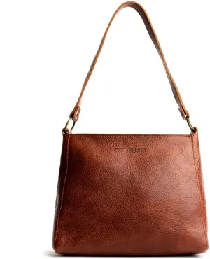 Portland Leather Goods Triangle Shoulder Bag for Women – Handmade from the Finest Full-Grain Hides