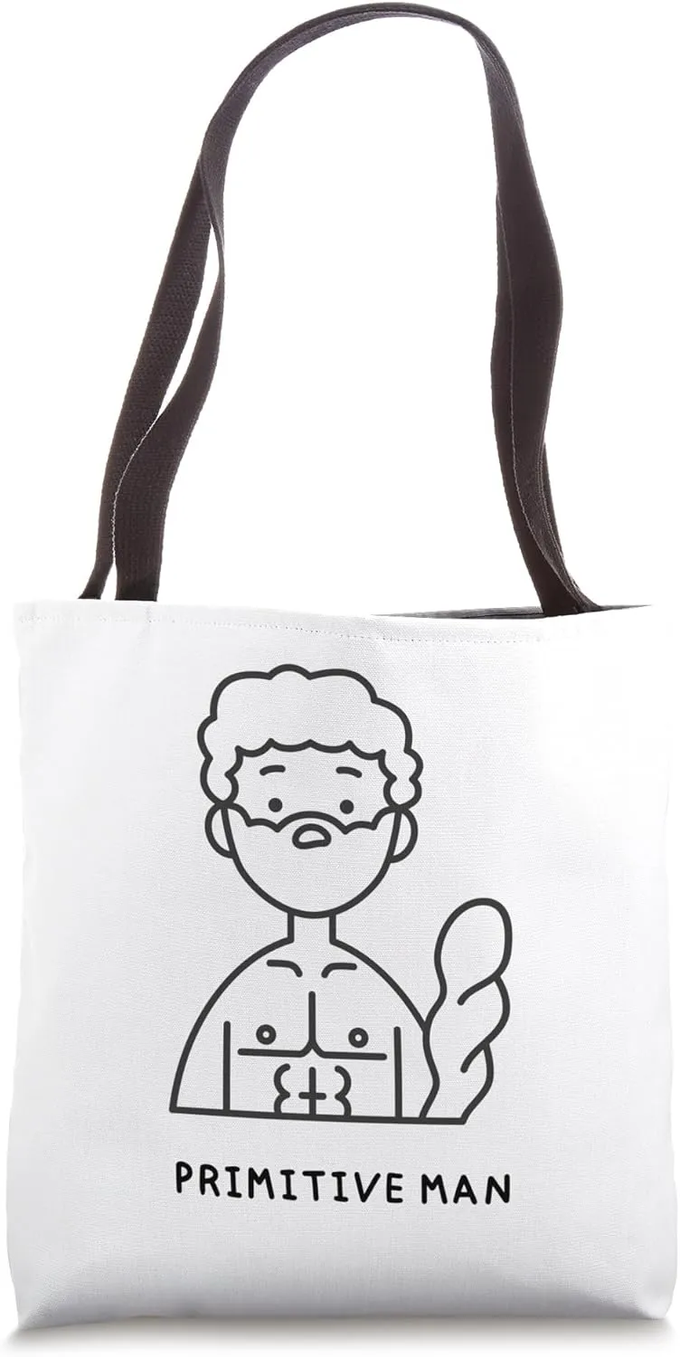 Primitive man Tote Bag