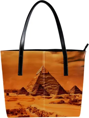 Purses for Women,Tote Bag Aesthetic,Women's Tote Handbags,Ancient Egyptian Pyramid