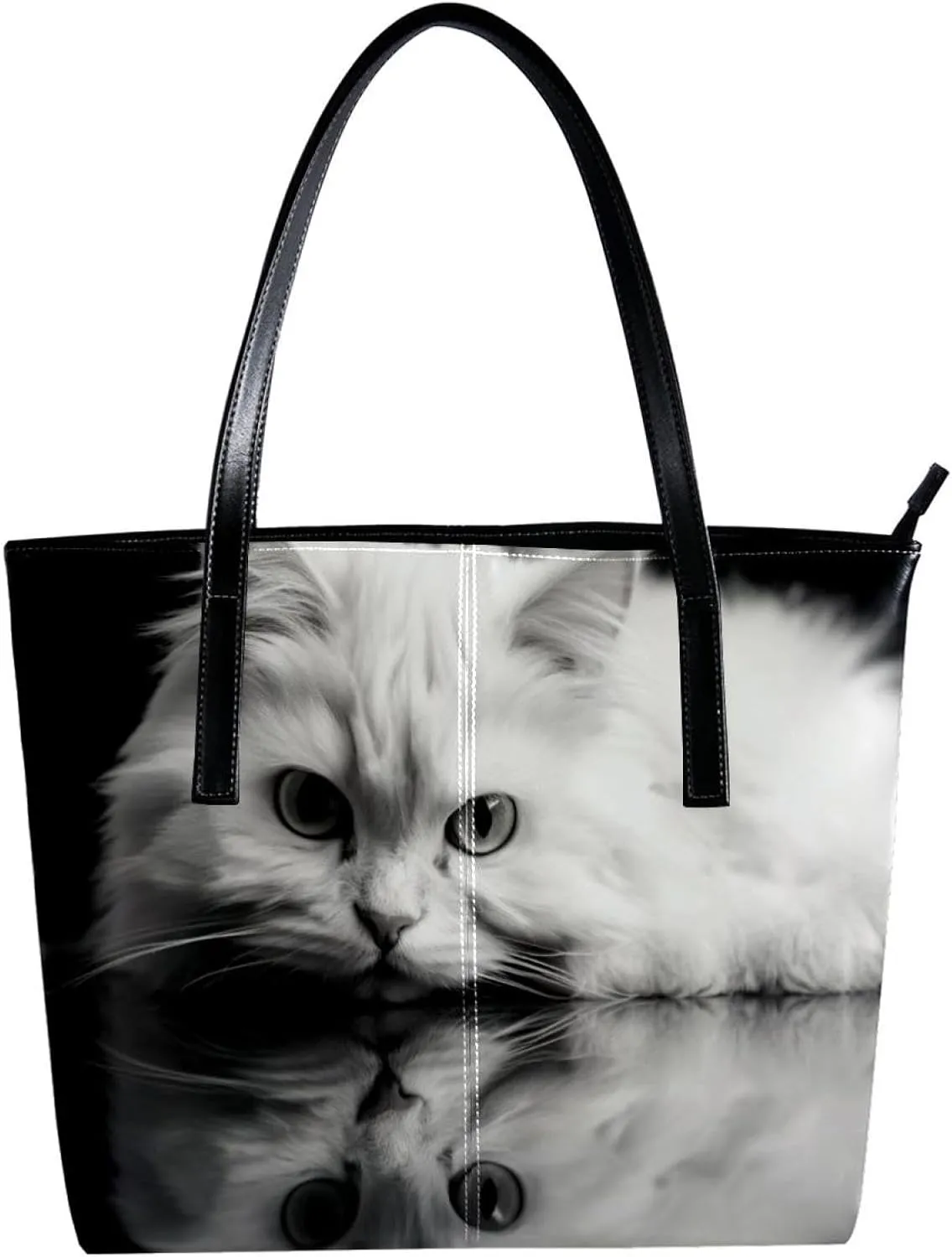 Purses for Women,Tote Bag Aesthetic,Women's Tote Handbags,Angry Cat