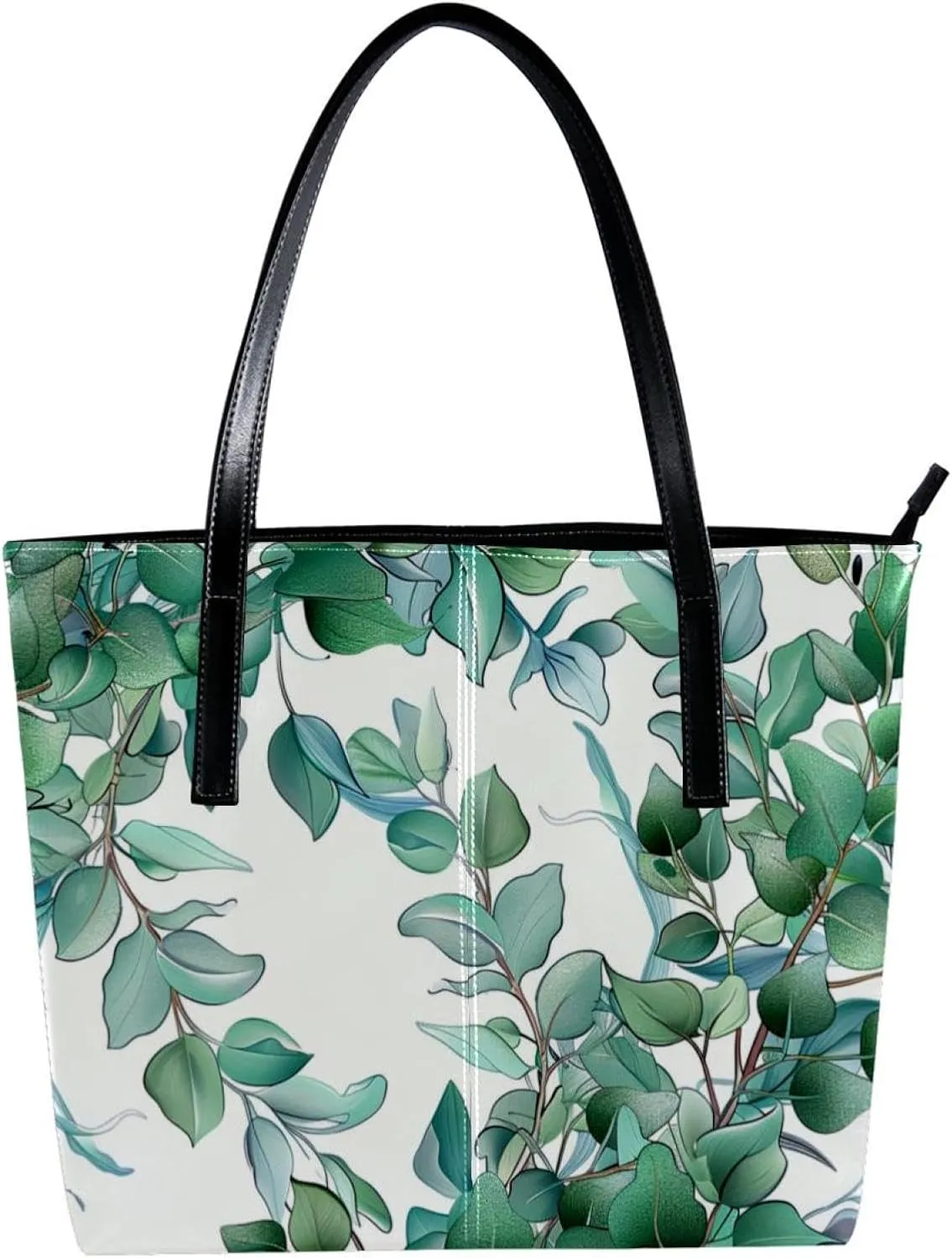 Purses for Women,Tote Bag Aesthetic,Women's Tote Handbags,Branch Green Leaf
