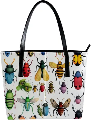 Purses for Women,Tote Bag Aesthetic,Women's Tote Handbags,Cartoon Jungle Small Animals
