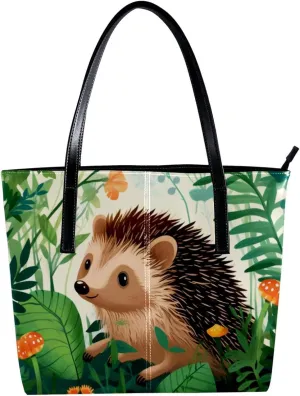 Purses for Women,Tote Bag Aesthetic,Women's Tote Handbags,Cute Jungle Animal Pattern