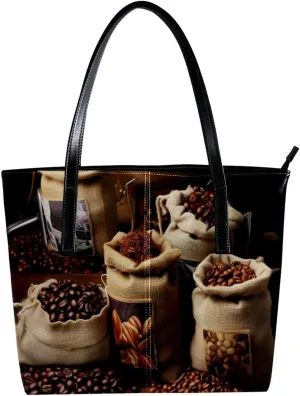Purses for Women,Tote Bag Aesthetic,Women's Tote Handbags,Enjoy Coffee Time