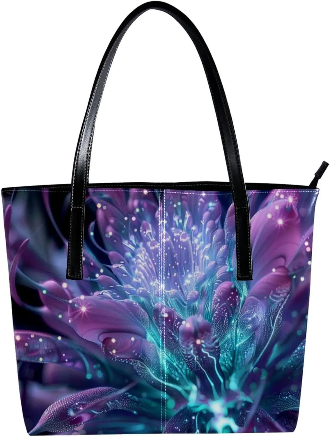Purses for Women,Tote Bag Aesthetic,Women's Tote Handbags,Firework Celebration Holiday Pattern