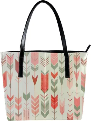 Purses for Women,Tote Bag Aesthetic,Women's Tote Handbags,Vintage Style Feather Arrow