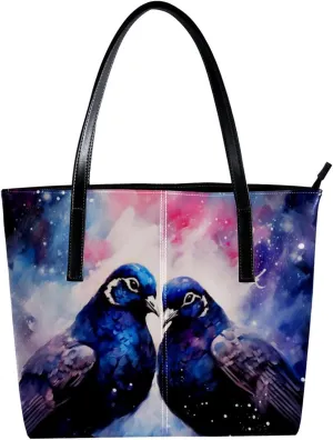 Purses for Women,Tote Bag Aesthetic,Women's Tote Handbags,Watercolor Pigeon