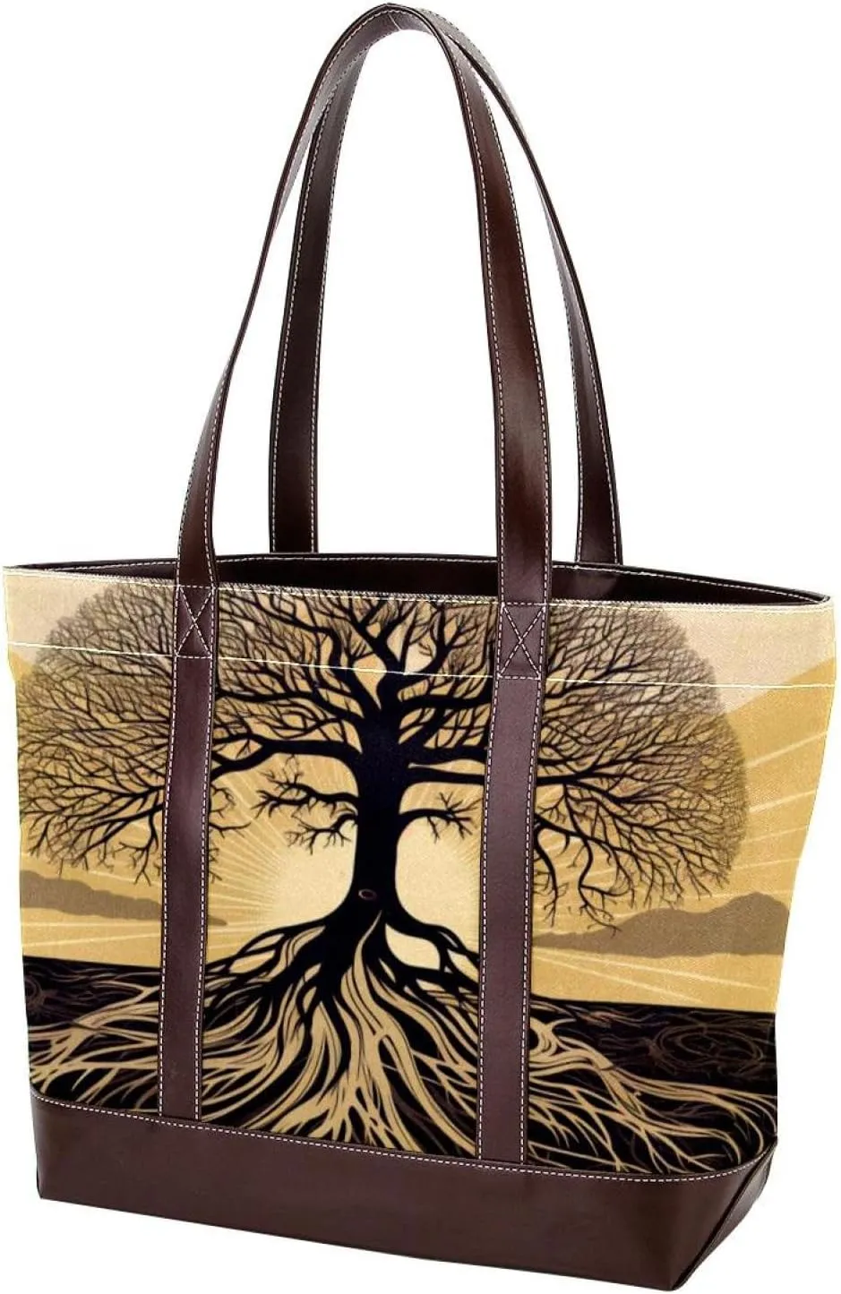 Purses for Women,Tote Bag for Women,Handbags for Women,African Grassland Tree Root