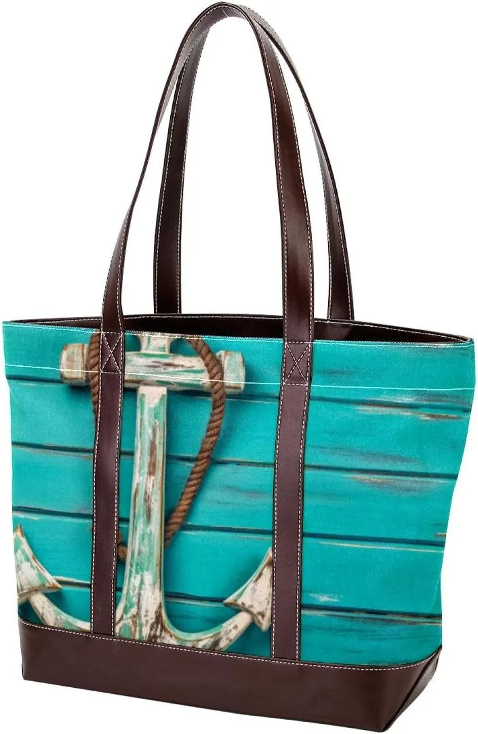 Purses for Women,Tote Bag for Women,Handbags for Women,Anchor Deck Blue Summer Ocean