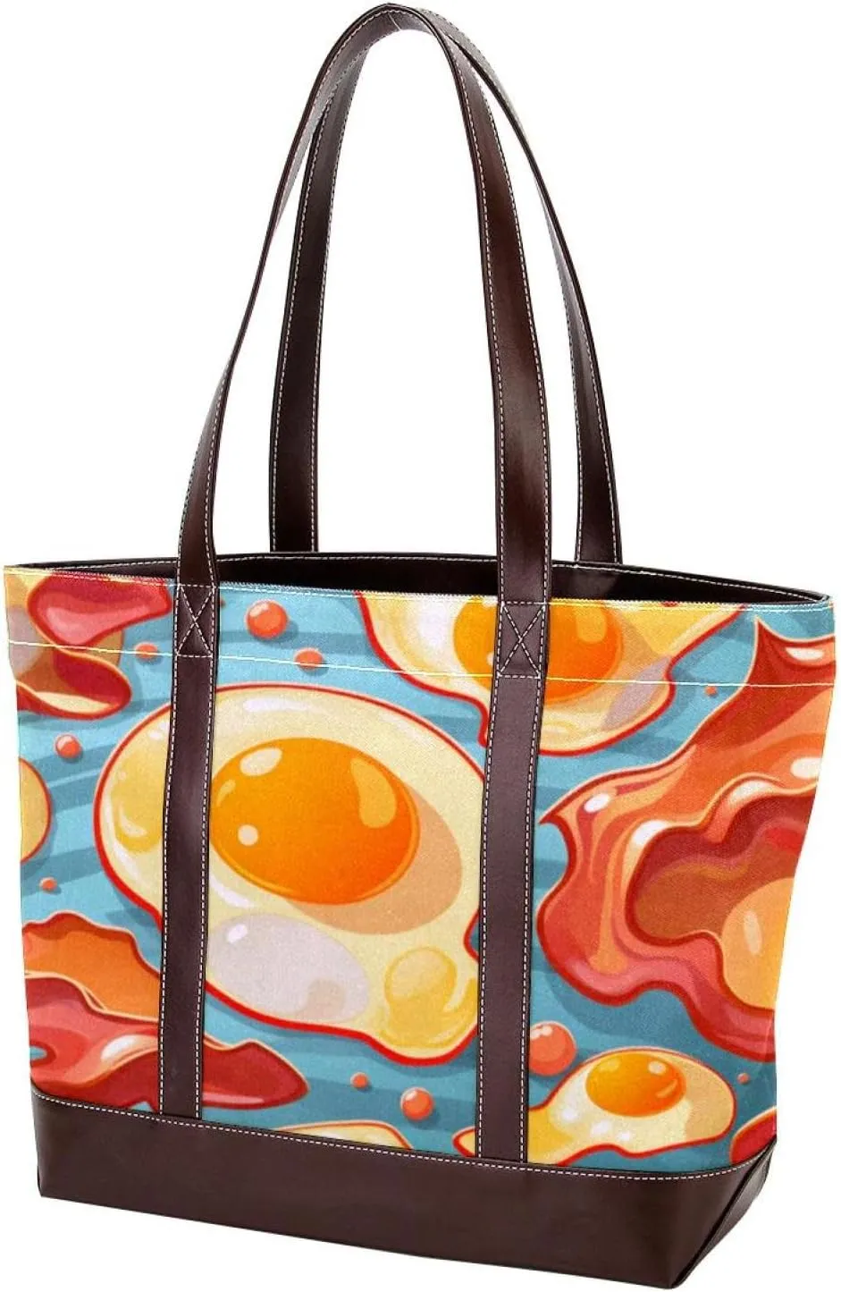 Purses for Women,Tote Bag for Women,Handbags for Women,Breakfast Bacon and Eggs