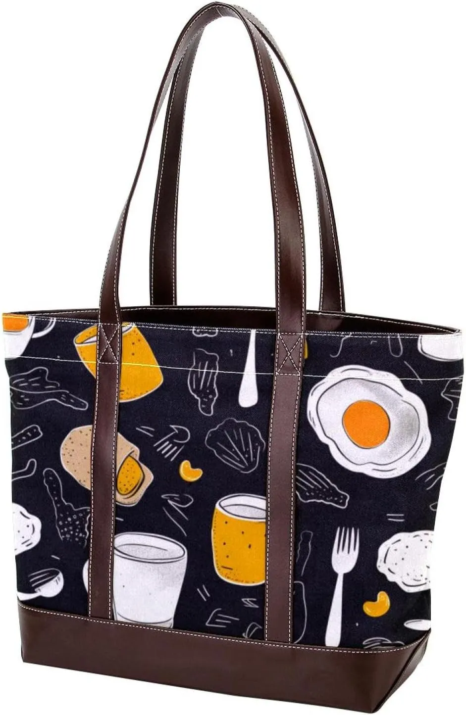Purses for Women,Tote Bag for Women,Handbags for Women,Breakfast Coffee Fried Egg