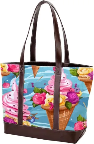 Purses for Women,Tote Bag for Women,Handbags for Women,Celebrate Holiday Ice Cream