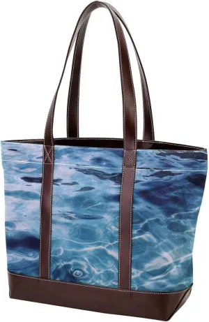 Purses for Women,Tote Bag for Women,Handbags for Women,Sea Water Blue Cool Summer