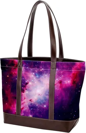 Purses for Women,Tote Bag for Women,Handbags for Women,Universe Galaxy and Nebula