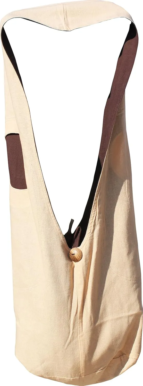 RaanPahMuang Two Tone Cotton Messenger Sling Bag Surfboard Palm Ball Print