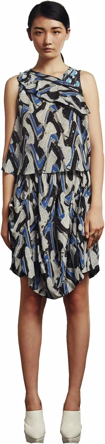 Rachel Comey Wave Print Middleman Skirt