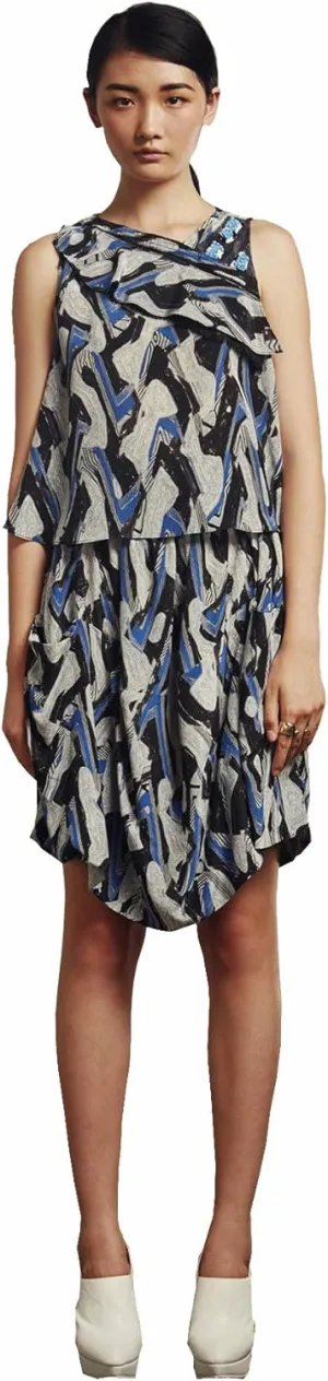 Rachel Comey Wave Print Middleman Skirt