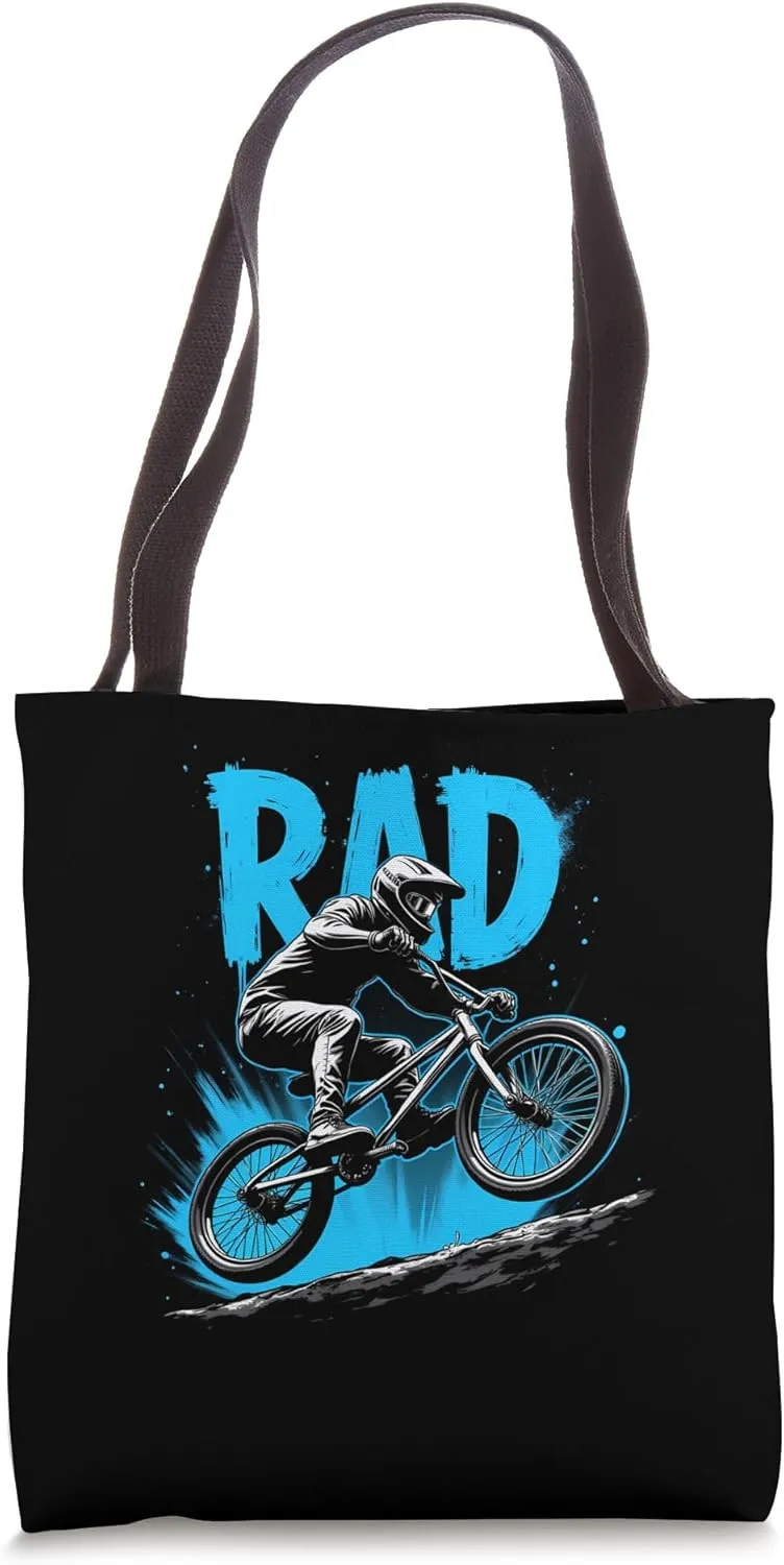 Rad BMX Passion - Skillful Stunt Scene Tote Bag