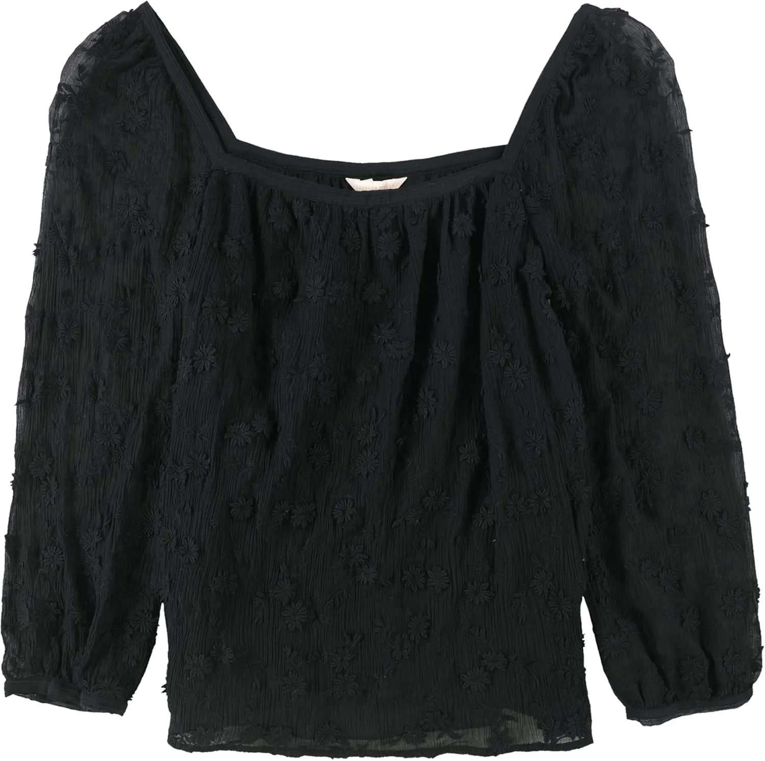 Rebecca Taylor Womens Kyla Pullover Blouse, Black, Small