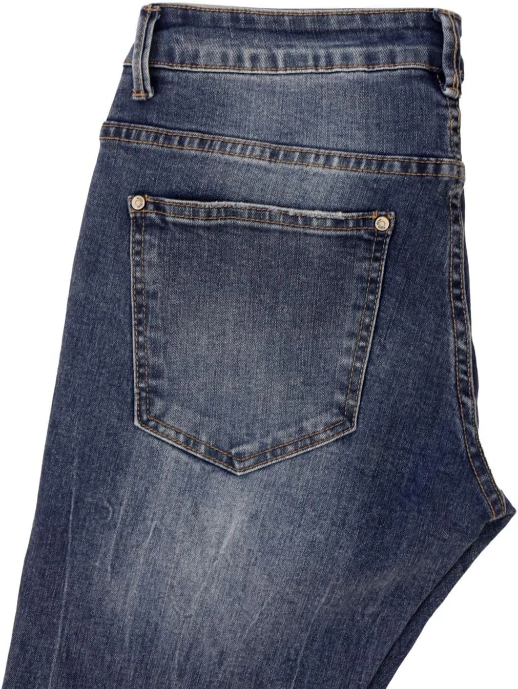 REDOX Men's Jeans Slim Fit Stretch-Look Denim Pants