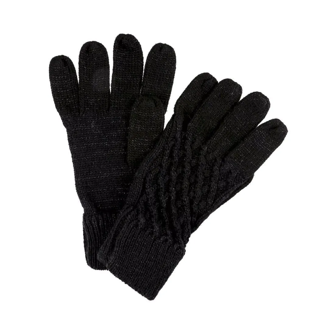 Regatta Women's Multimix III Knit Gloves - Black